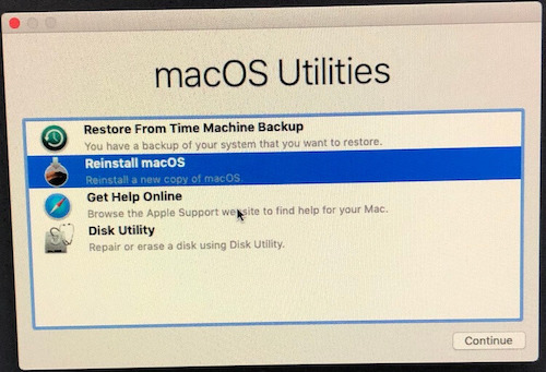 how to reinstall mac os on imac